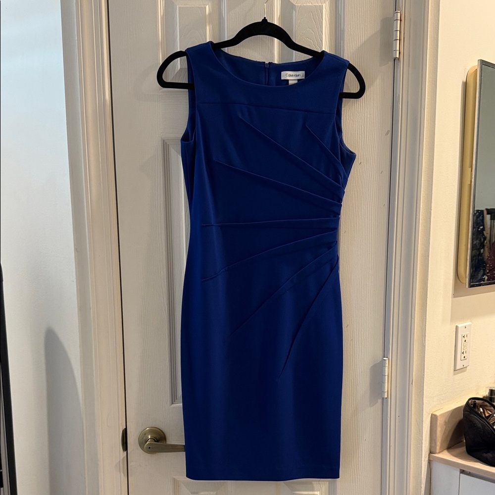 Calvin Klein Royal Blue Midi Dress